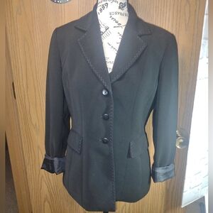 4P Elegant Black Women's Blazer